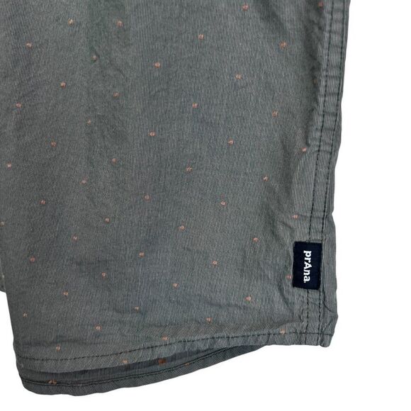 prAna Park Hill Button Shirt XXL Standard Fit Short Sleeve Organic Cotton Green - Picture 4 of 9